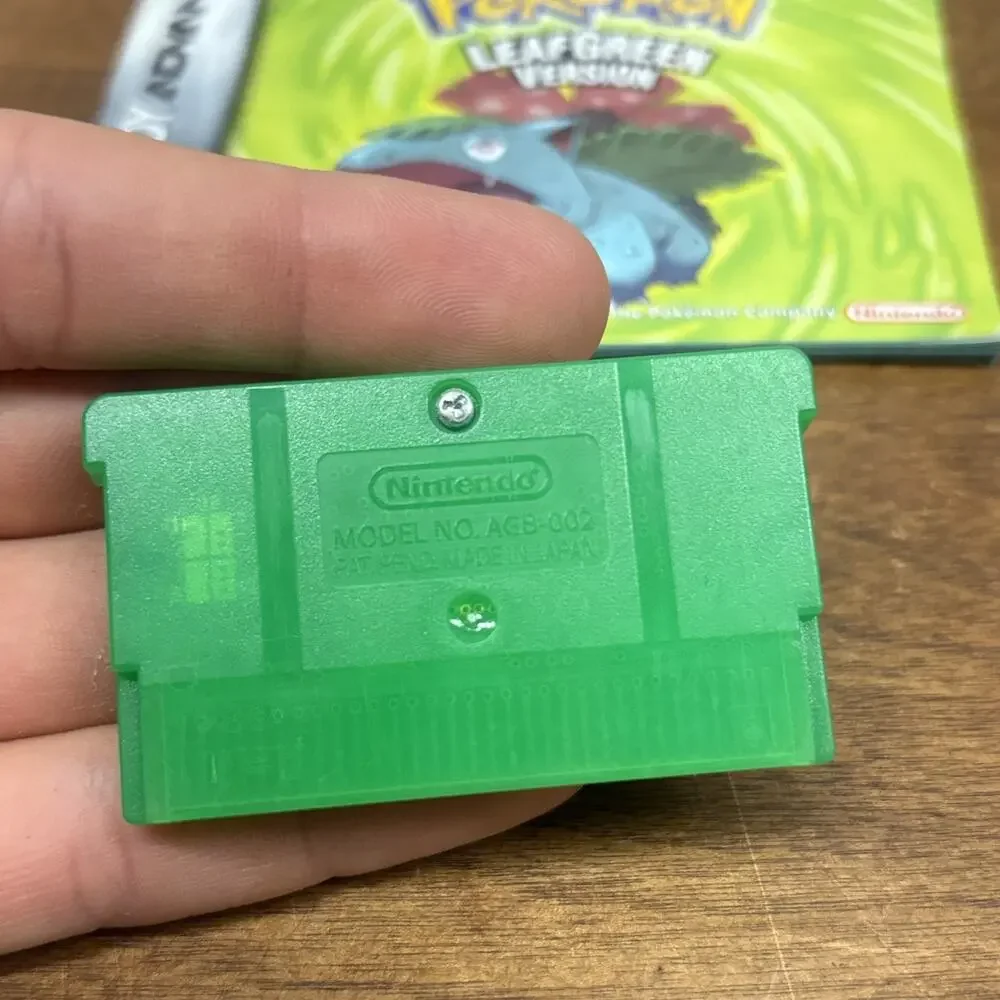 Pokemon Leaf Green With Manual, Authentic Cartridge